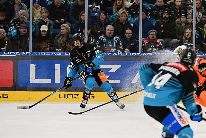 Jonathan Oschgan (Steinbach Black Wings Linz) 52. Runde ICE, Steinbach Black Wings Linz vs Graz 99ers, Linz AG Eisarena 