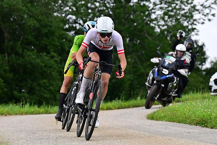 Bester Österreicher Michael Hettegger (AUT, LRV Oberösterreich),  50. OÖ Junioren Rundfahrt, 3. Etappe Bad Wimsbach Strass im Attergau