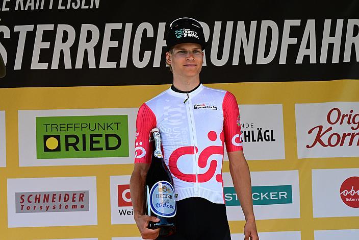 Palint Feldhofer (HUN, Team United Shipping) 2. Etappe Eferding - Ried im Innkreis, 15. Int. Raiffeisen OÖ-Radrundfahrt UCI Kat. 2.2