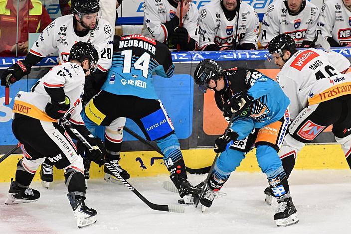 Stefan Gaffal (Steinbach Black Wings Linz), Henrik Neubauer (Steinbach Black Wings Linz), 1. Runde ICE, Steinbach Black Wings Linz vs Pioneers Vorarlberg , Linz AG Eisarena 