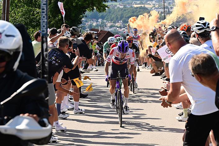  Im Mautner Markhof Bergtrikot Paul Double (GBR, Team Jayco Alula), 4. Etappe von Steyr nach Steyr, 170,5km, Tour of Austria