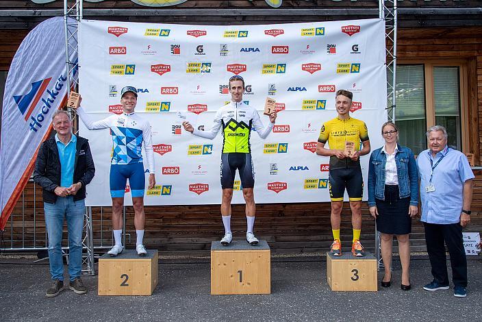 Podest AK 1, 1. PAMMER Rene, 2. KOPPER Raphael,  3. STOCKNER Markus, Hochkar, NÖ, Bergrennen, Zeitfahren, Radsport, Herren