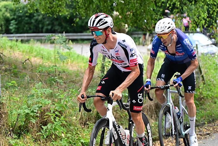 Felix Grossschartner (AUT, UAE Team Emirates - XRG), Sieger Michael Gogl (AUT, Alpecin - Premier Tech), Österreich Staatsmeisterschaft, Strasse, ÖSTM Schwanenstadt - OÖ