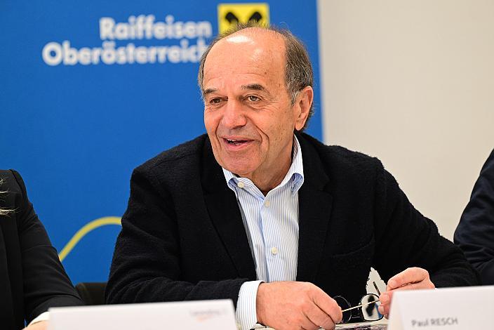 Paul Resch (Präsident LRV Oberösterreich) Pressekonferenz zum 64. Rad Saison Eroeffnungsrennen Leonding