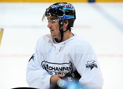 Christian Haidinger, Stuermer beim Training