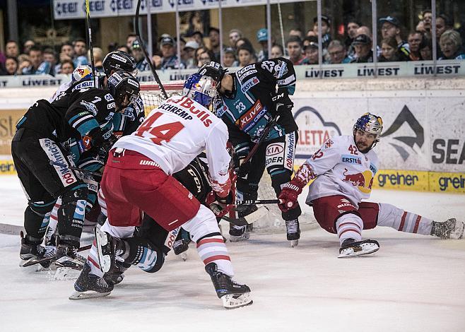 Harter Kampf bis zum Schluss EHC Liwest Black Wings Linz vs EC Red Bull  Salzburg 6. Semifinale