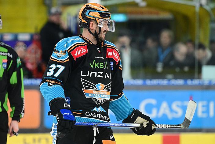 Andreas Kristler (Steinbach Black Wings Linz)Win2Day ICE Hockey League,  Steinbach Black Wings Linz vs Olimpija Ljubljana,  Linz AG Eisarena 
