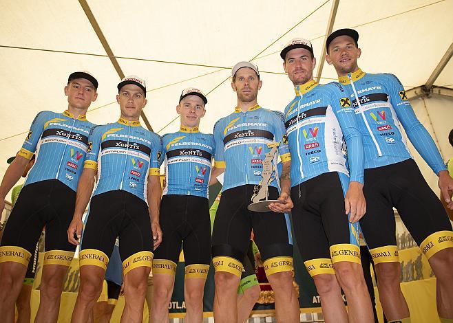 Team Felbermayr Simplon Wels, v.l. Matthias Mangertseder, Riccardo Zoidl (AUT, Team Felbermayr Simplon Wels), Daniel Lehner, Filippo Fortin, Stephan Rabitsch, Matthias Krizek, Team Zeitfahren, King of the Lake 