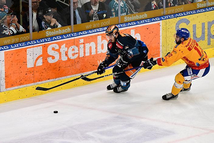 Nico Feldner (Steinbach Black Wings Linz) Steinbach Black Wings Linz vs Migross Supermercati Asiago Hockey 1935, Linz AG Eisarena, pre season 