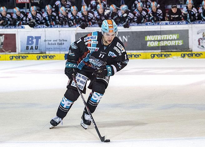 Im Bild: Marek Kalus (EHC Liwest Black Wings Linz), Eishockey,  EHC Liwest Black Wings Linz vs EC KAC