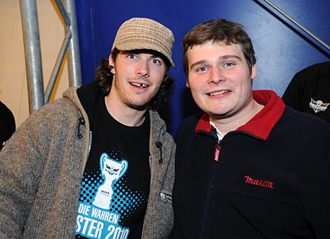 Franklin MacDonald mit Fan