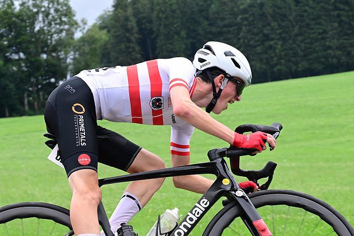 Bester Österreicher Michael Hettegger (AUT, LRV Oberösterreich),  50. OÖ Junioren Rundfahrt, 3. Etappe Bad Wimsbach Strass im Attergau