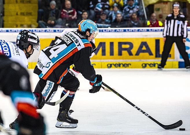 Im Bild: Josh Roach (EHC Liwest Black Wings Linz)  Eishockey,  EHC Liwest Black Wings Linz vs HC Orli Znojmo