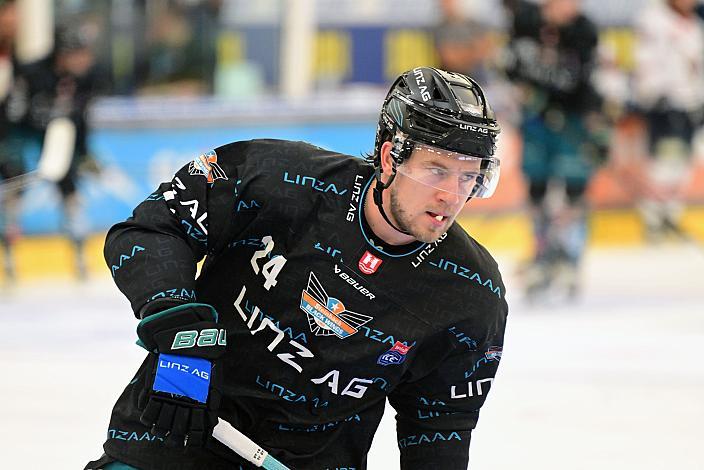 Kyle Topping (Steinbach Black Wings Linz) 2. Runde ICE, Steinbach Black Wings Linz vs Milano Hockey Club, Linz AG Eisarena 