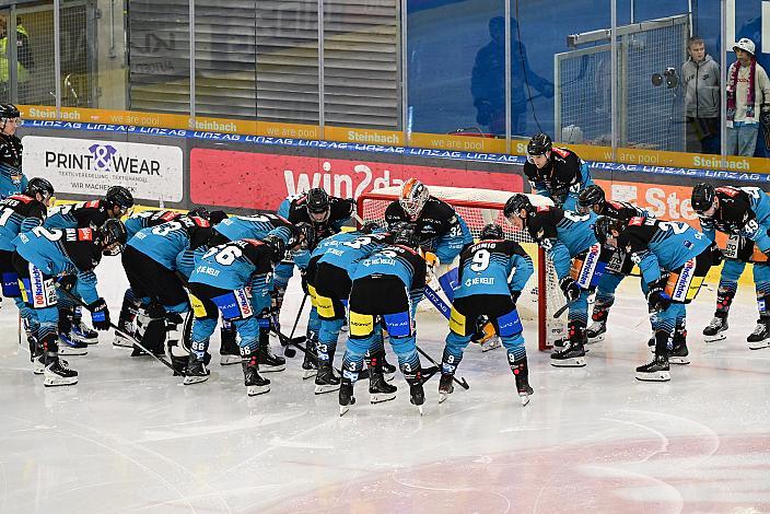Das Team der Steinbach Black Wings Linz 7. Runde ICE, Steinbach Black Wings Linz vs EC KAC, Linz AG Eisarena