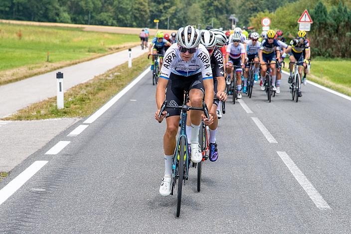 Oscar Chamberlain (AUS, Team Cannibal), Casper Rode (NOR, Team Cannibal),  Bad Wimsbach - Strass im Attergau, Int. "Keine Sorgen" Junioren Rundfahrt UCI Kat. 2.1 MJ