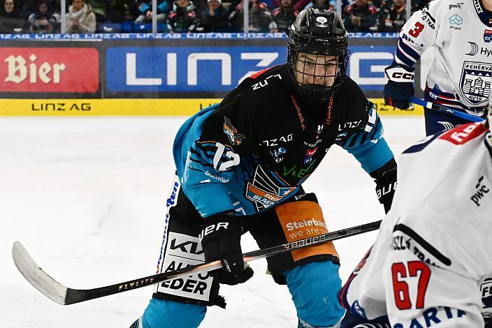 Jonathan Oschgan (Steinbach Black Wings Linz) 34. Runde ICE, Steinbach Black Wings Linz vs Hydro Fehervar AV 19, Linz AG Eisarena 