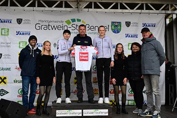Gesamtwertung Damen 2. Platz Elisa Winter (AUT, Union Raiffeisen Radteam Tirol), in Vertretung fur Petra Zsanko (HUN, Arbö Rapso Knittelfeld), 3. Platz Amelie Cooper (GBR, Union Raiffeisen Radteam Tirol) Road Cycling League, Judendorf - Plesch, Stmk