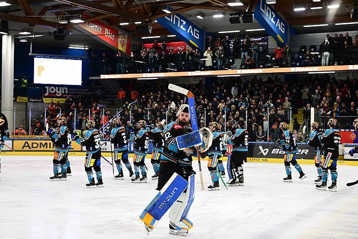 Spieler des Abends Tormann Rasmus Tirronen (Steinbach Black Wings Linz) Overtime, Win2Day ICE Hockey League,  5. Viertelfinale, Steinbach Black Wings Linz vs Moser Medical Graz 99ers,  Linz AG Eisarena 