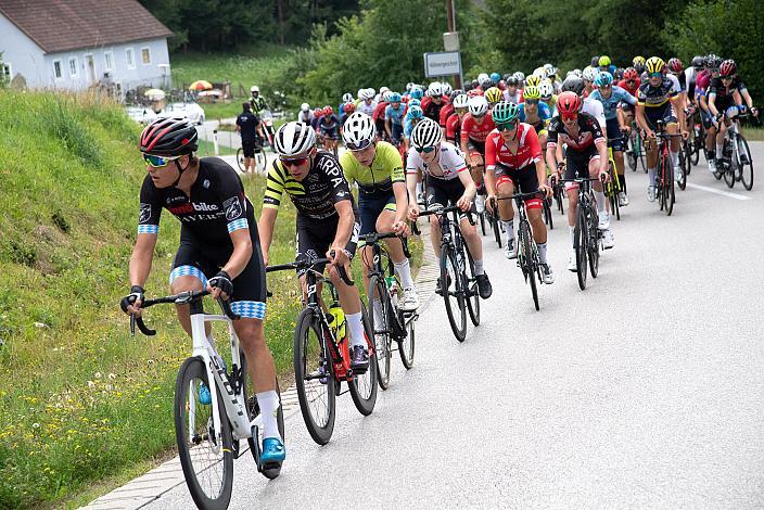 Im roten Trikot des besten Österreichers Benjamin Eckerstorfer (AUT, Team Österreich), Rohrbach - Rohrbach, Int. "Keine Sorgen" Junioren Rundfahrt UCI Kat. 2.1 MJ