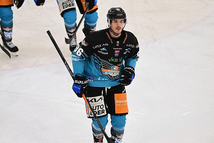 Christoph Tialler (Steinbach Black Wings Linz) Torschütze zum 1 zu 0, 33. Runde ICE, Steinbach Black Wings Linz vs HC Innsbruck, Linz AG Eisarena 
