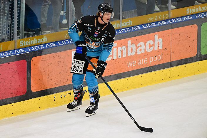Brian Lebler (Steinbach Black Wings Linz), 5. Runde ICE, Steinbach Black Wings Linz vs EC VSV , Linz AG Eisarena 