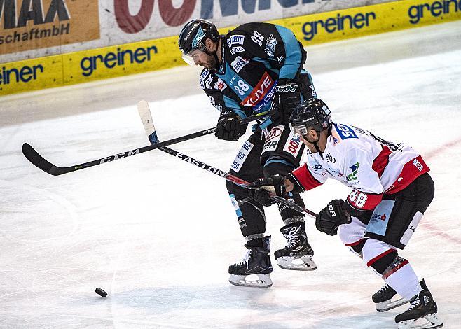 Dan DaSilva (EHC Liwest Black Wings Linz), Anthony Luciani (HC Orli Znojmo) EHC Liwest Black Wings Linz vs HC Orli Znojmo