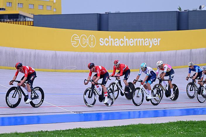 Omnium Meister Maximilian Schmidbauer (AUT, WSA KTM Graz), Hello Yellow Velodrom Linz, Rad Bahnstaatsmeisterschaft 2025