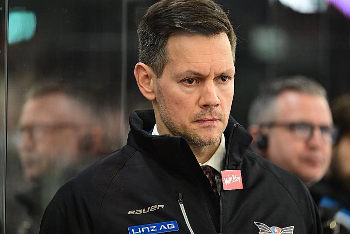 Head Coach Philipp Lukas (Steinbach Black Wings Linz) 52. Runde ICE, Steinbach Black Wings Linz vs Graz 99ers, Linz AG Eisarena 