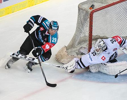 Marius Göhringer (EHC Liwest Black Wings Linz, #28) und Teemu Lassila of TPS Turku #35, EHC Liwest Black Wings Linz vs TPS Turku 
Marius GÃ¶hringer (EHC Liwest Black Wings Linz, #28) und Teemu Lassila of TPS Turku #35, EHC Liwest Black Wings Linz vs 