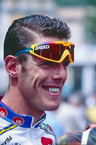 Mario Cipollini (ITA, Team MG Technogym) am Start in Riva del Garda,15. Etappe, Riva del Garda to Palazzolo sull Oglio