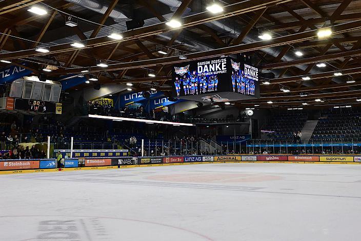 Saisonende in Linz, Spiel 2 Pre-Playoffs,  ICE, Steinbach Black Wings Linz vs EC iDM Wärmepumpen VSV, Linz AG Eisarena 