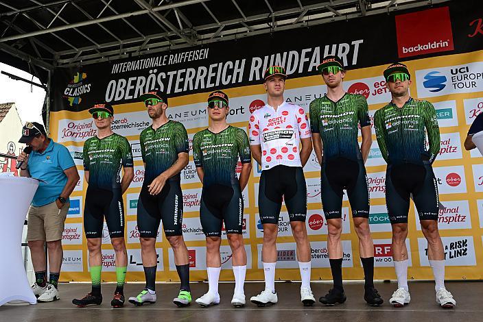 Team Hrinkow Advarics mit Loic Bettendorff (LUX, Hrinkow Advarics), 3. Etappe Asten - Bad Schallerbach, Oberösterreich Rundfahrt