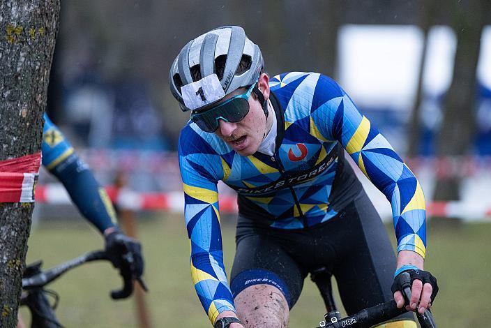 2. Platz Philipp Heigl (AUT, Team Bikestore). Rad Cyclo Cross, ÖSTM/ÖM Querfeldein  Langenzersdorf, Seeschlacht