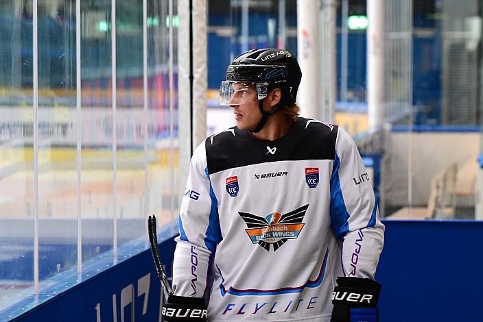 Brian Lebler (Steinbach Black Wings Linz) (Steinbach Black Wings Linz) Erstes Eistraining, Steinbach Black Wings Linz , Linz AG Eisarena 