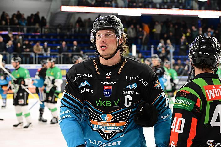 Brian Lebler (Steinbach Black Wings Linz) 49. Runde ICE, Steinbach Black Wings Linz vs Olimpija Ljubljana, Linz AG Eisarena 