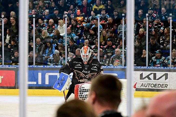 Tormann Rasmus Tirronen (Steinbach Black Wings Linz) 16. Runde ICE, Steinbach Black Wings Linz vs Vienna Capitals, Linz AG Eisarena 