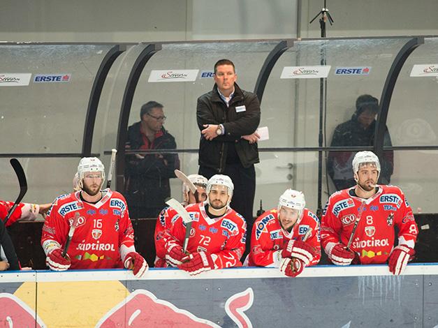 Tom Pokel, Trainer, HCB Suedtirol, EC Red Bull Salzburg vs HCB Suedtirol, Halbfinale, 3. Finale, Play-Offs 