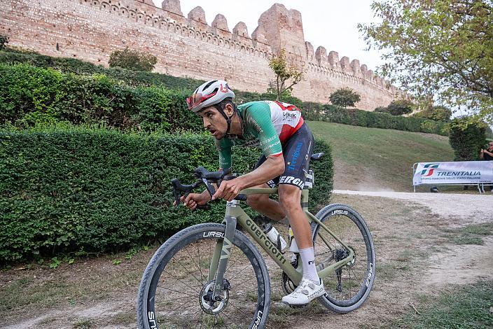 Matteo Zurlo in der Verfolgergruppe (ITA, U.C. TREVIGIANI ENERGIAPURA), 3rd Serenissima Gravel, Cittadella