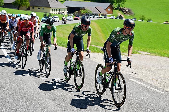 Dominik Hödlmoser (AUT, Hrinkow Advarics), Paul Buschek (AUT, Hrinkow Advarics Cycleang Team), 3. Etappe Bad Schallerbach - Aigen - Schlägl, 15. Int. Raiffeisen OÖ-Radrundfahrt UCI Kat. 2.2