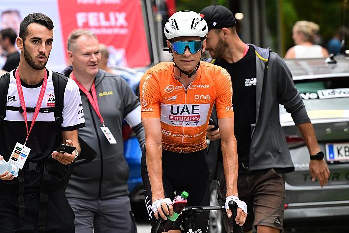 Felix Grossschartner (AUT, UAE Team Emirates) im Orangen Gebrüder Weiss Trikot des besten Österreichers,  73. Tour of Austria, ME 2.1 1. Etappe Bad Tatzmannsdorf