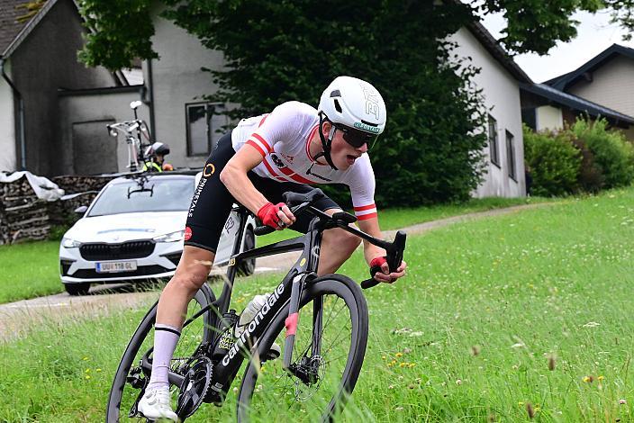 Bester Österreicher Michael Hettegger (AUT, LRV Oberösterreich),  50. OÖ Junioren Rundfahrt, 3. Etappe Bad Wimsbach Strass im Attergau