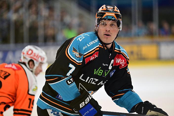Brian Lebler (Steinbach Black Wings Linz) Win2Day ICE Hockey League,  5. Viertelfinale, Steinbach Black Wings Linz vs Moser Medical Graz 99ers,  Linz AG Eisarena 