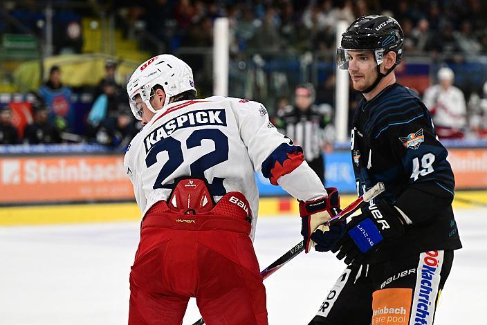 Tanner Kaspick  (HKM Zvolen) Steinbach Black Wings Linz - HKM Zvolen (SVK), Linz AG Eisarena 