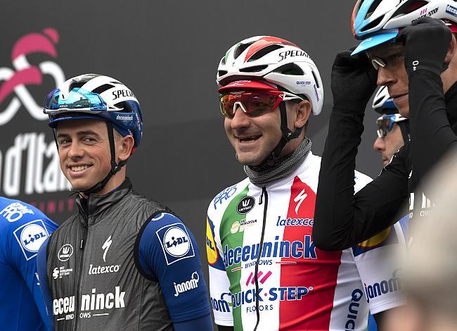 James Knox (GBR, Deceuninck - Quick Step), Elia Viviani (ITA, Deceuninck - Quick Step), Giro, Giro d Italia, Bologna