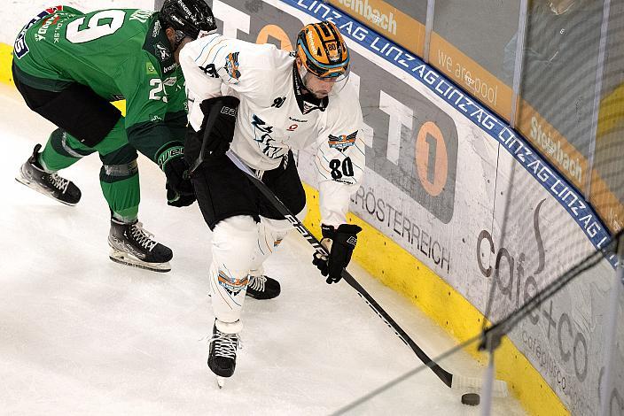 Martin Knizka (HC Nove Zamky), Julian Pusnik (Steinbach Black Wings Linz) Testspiel Steinbach Black Wings Linz vs HC Nove Zamky,  WIn2day ICE Hockey League