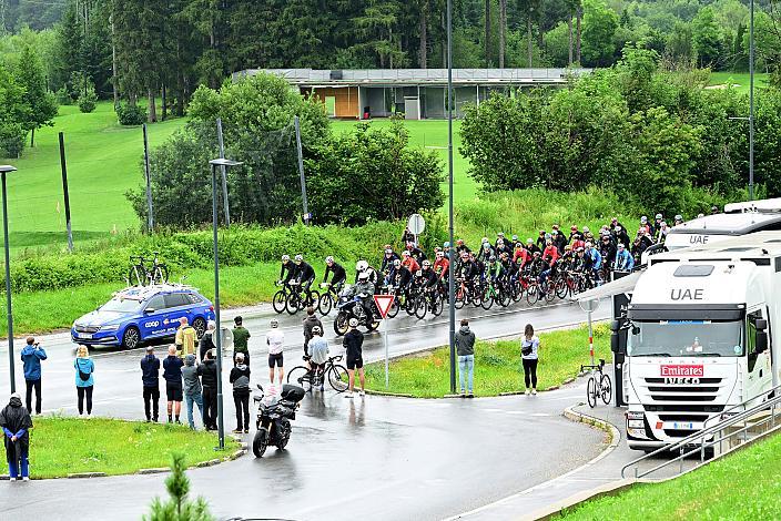 das Peloton trauert um Andre Drege (NOR, Team Coop - Repsol) 73. Tour of Austria, ME 2.1 5 Etappe  Kufstein, Patscherkofel Kondulenzfahrt