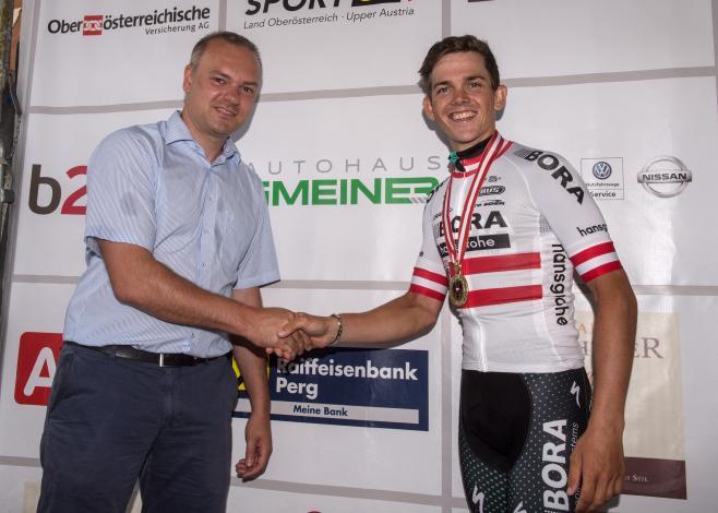 Gregor Mühlberger (AUT, Bora - Hansgrohe) Rad Staatsmeisterschaft, Elite Herren, Grein an der Donau
Gregor MÃ¼hlberger (AUT, Bora - Hansgrohe) Rad Staatsmeisterschaft, Elite Herren, Grein an der Donau