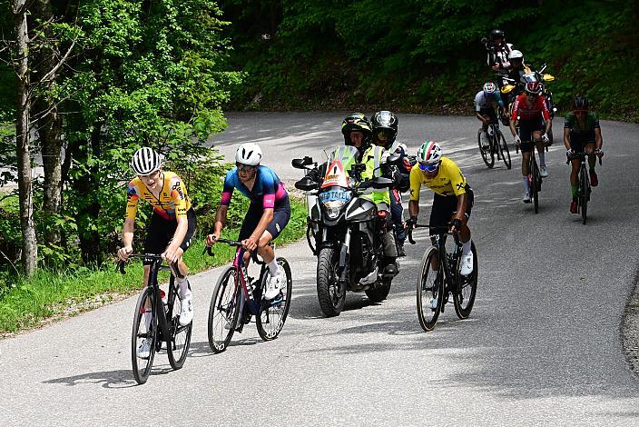 Anstieg zur Höss, Edgar David Cadena (MEX, Petrolike),  Mattia Gaffuri (ITA, Swatt Club), Jannis Peter (GER, Team Vorarlberg), 4. Etappe St.Florian /Asten - Hinterstoder/Höss 15. Int. Raiffeisen OÖ-Radrundfahrt UCI Kat. 2.2