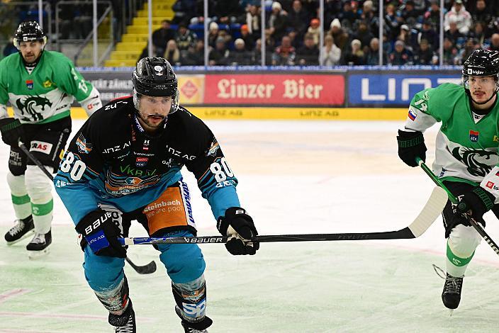 Julian Pusnik (Steinbach Black Wings Linz) 22. Runde ICE, Steinbach Black Wings Linz vs HK Olimpija Ljubljana, Linz AG Eisarena 